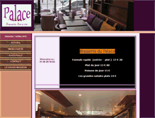 Tablet Screenshot of brasseriedupalace.com